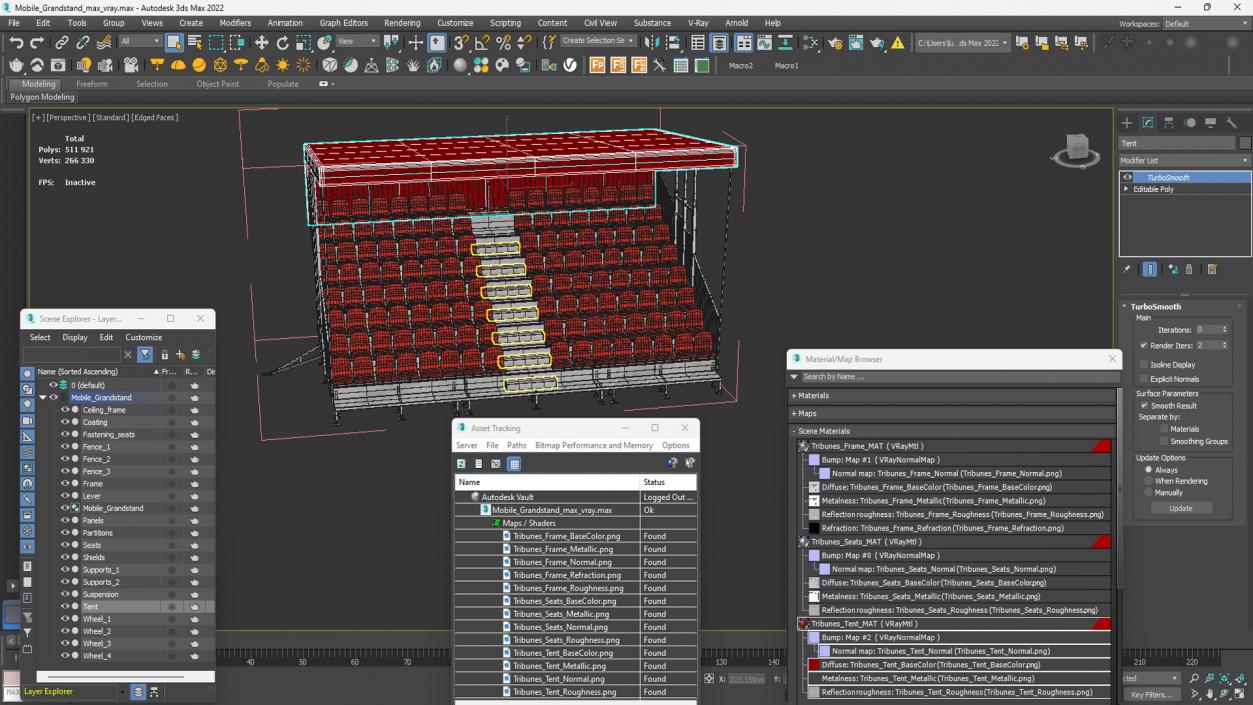 Mobile Grandstand 2 3D model