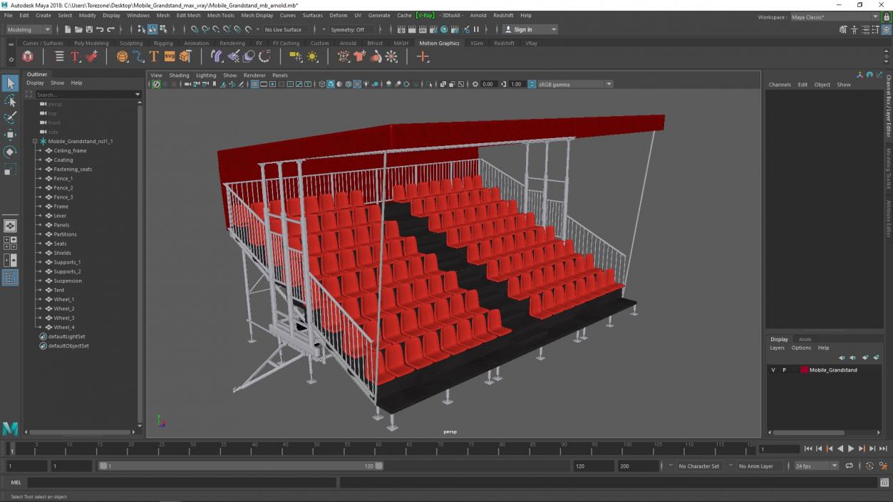 Mobile Grandstand 2 3D model