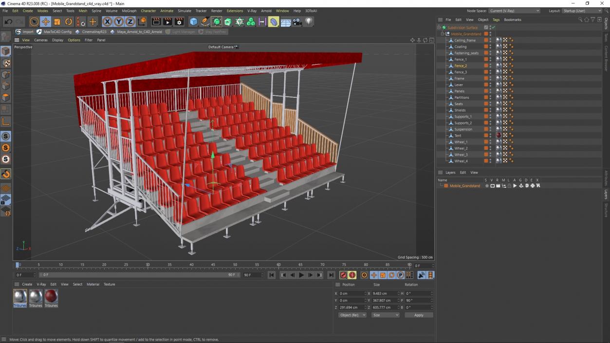 Mobile Grandstand 2 3D model