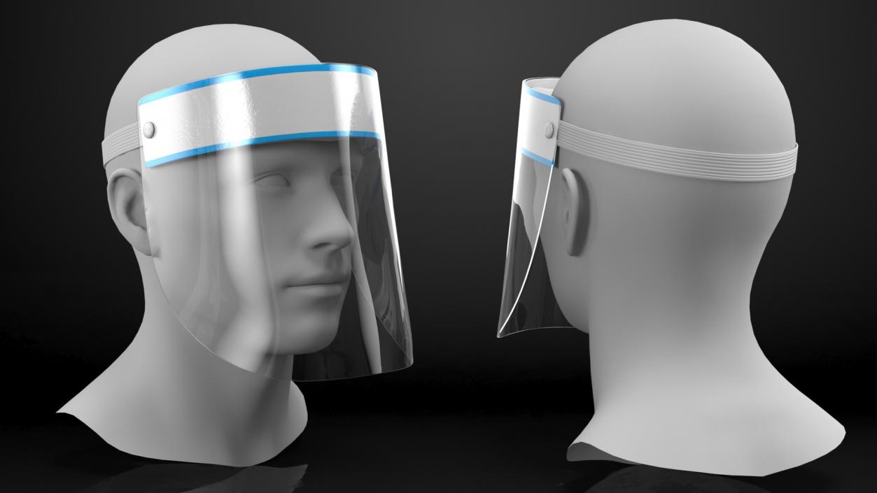 Full Face Shield Visor 3D