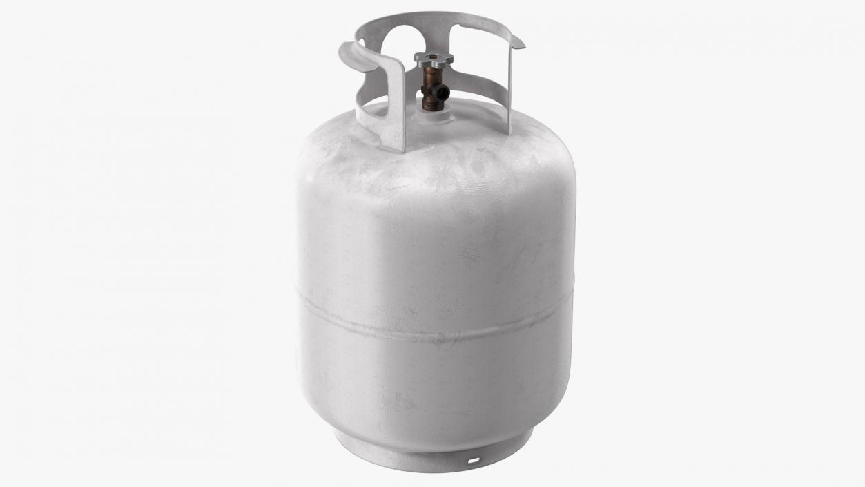 Small Gas Cylinder Dusty 3D model