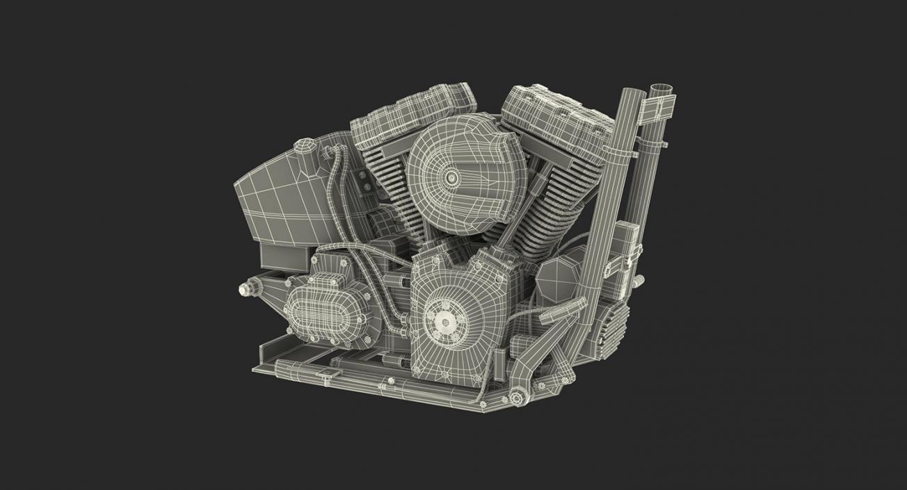 3D Motorcycle Engines Collection 2