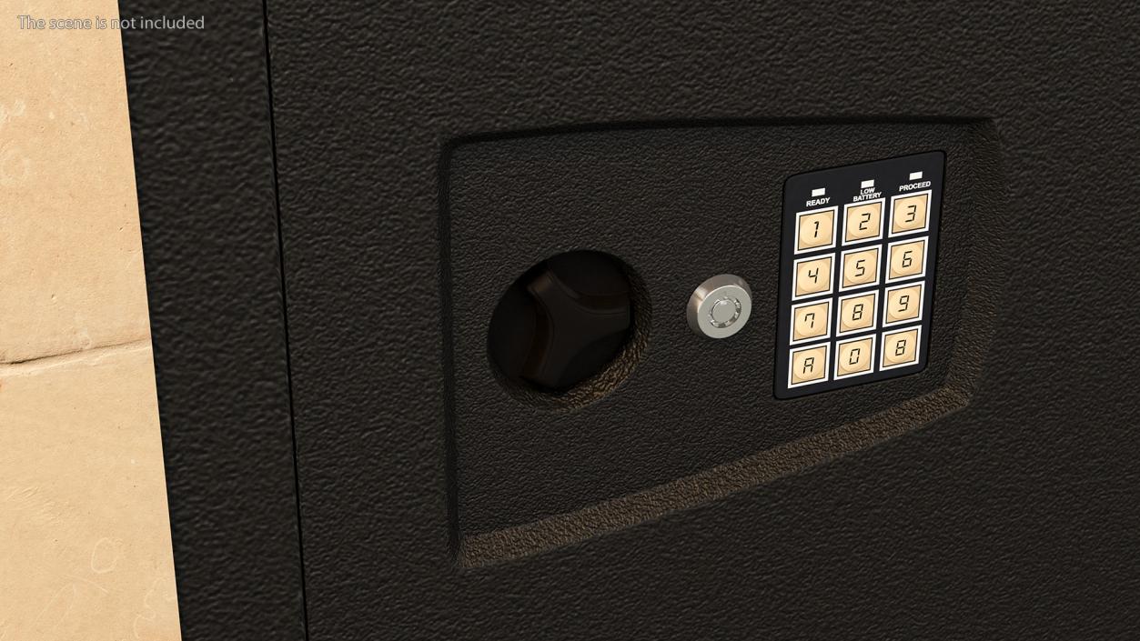 Long Gun Wall Safe with Electronic Lock 3D model