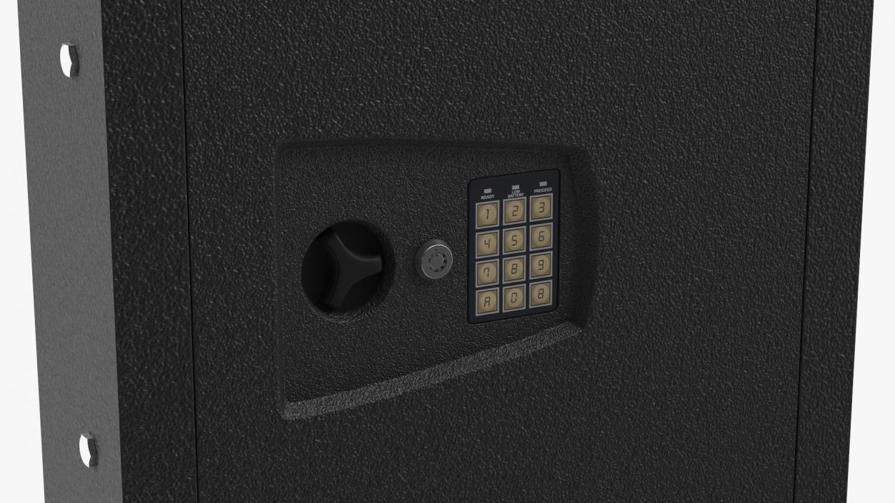 Long Gun Wall Safe with Electronic Lock 3D model