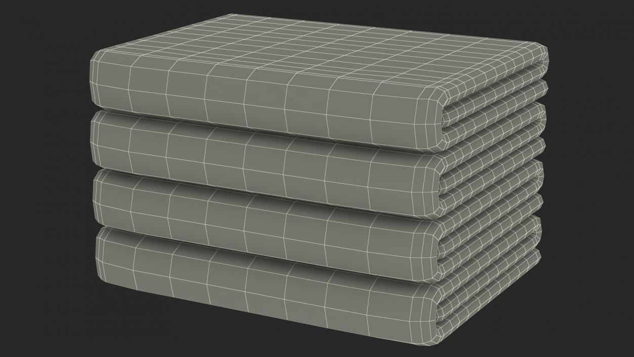 Fabric Storage Container Grey Open 3D model