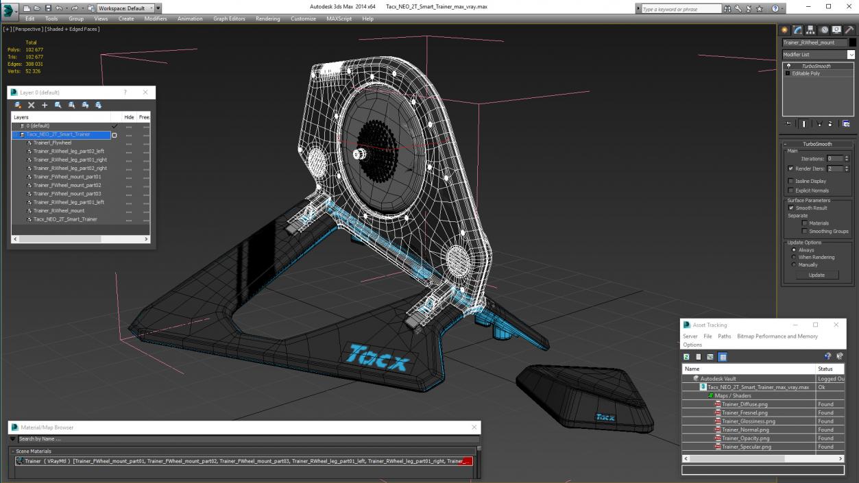 3D model Tacx NEO 2T Smart Trainer