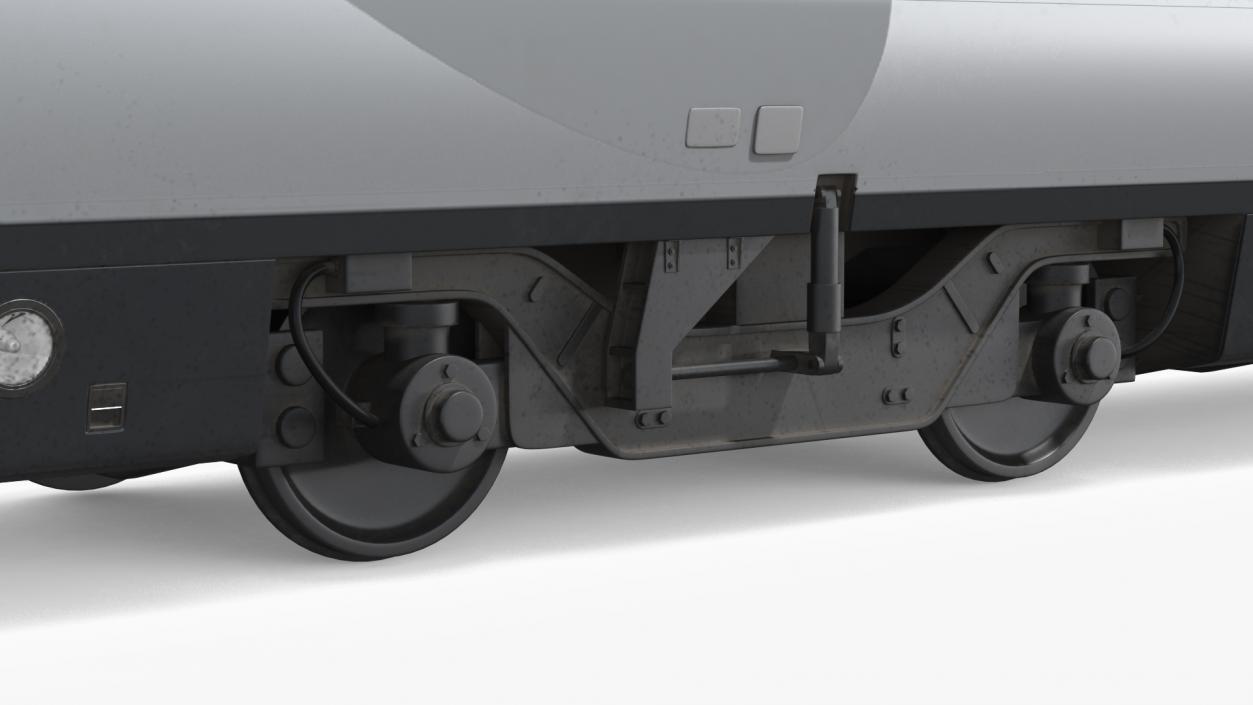 3D Express Train Generic Rigged model