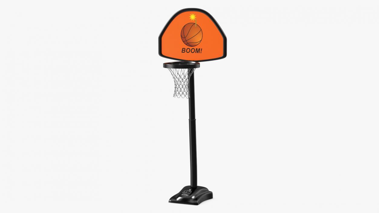 Adjustable Basketball Hoop with Stand 3D