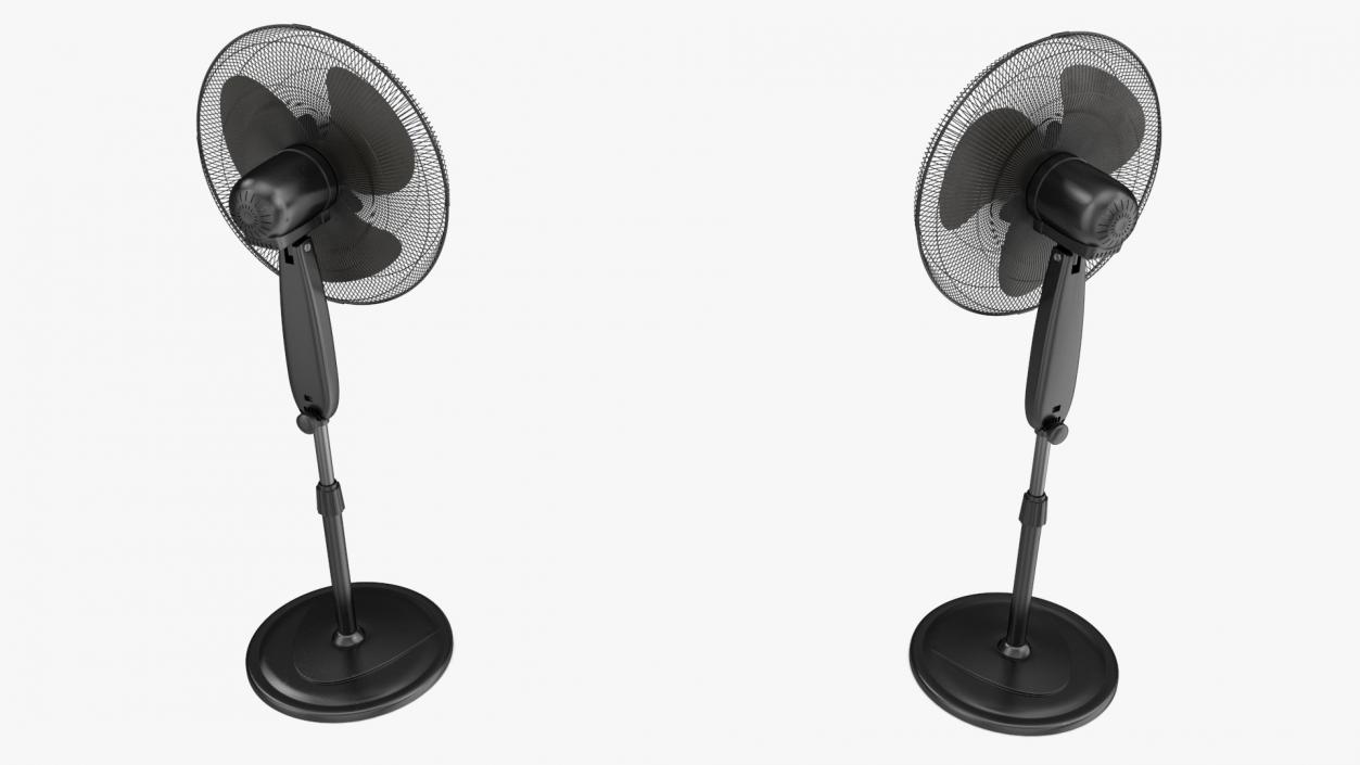 3D model Floor Fan Honeywell Black