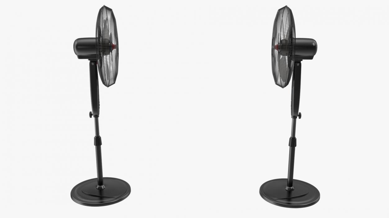 3D model Floor Fan Honeywell Black