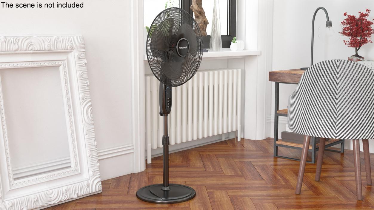 3D model Floor Fan Honeywell Black