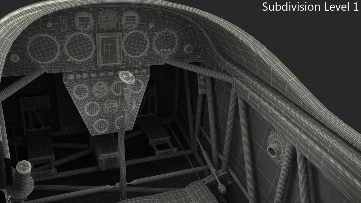 3D Aerobatic Aircraft Cockpit