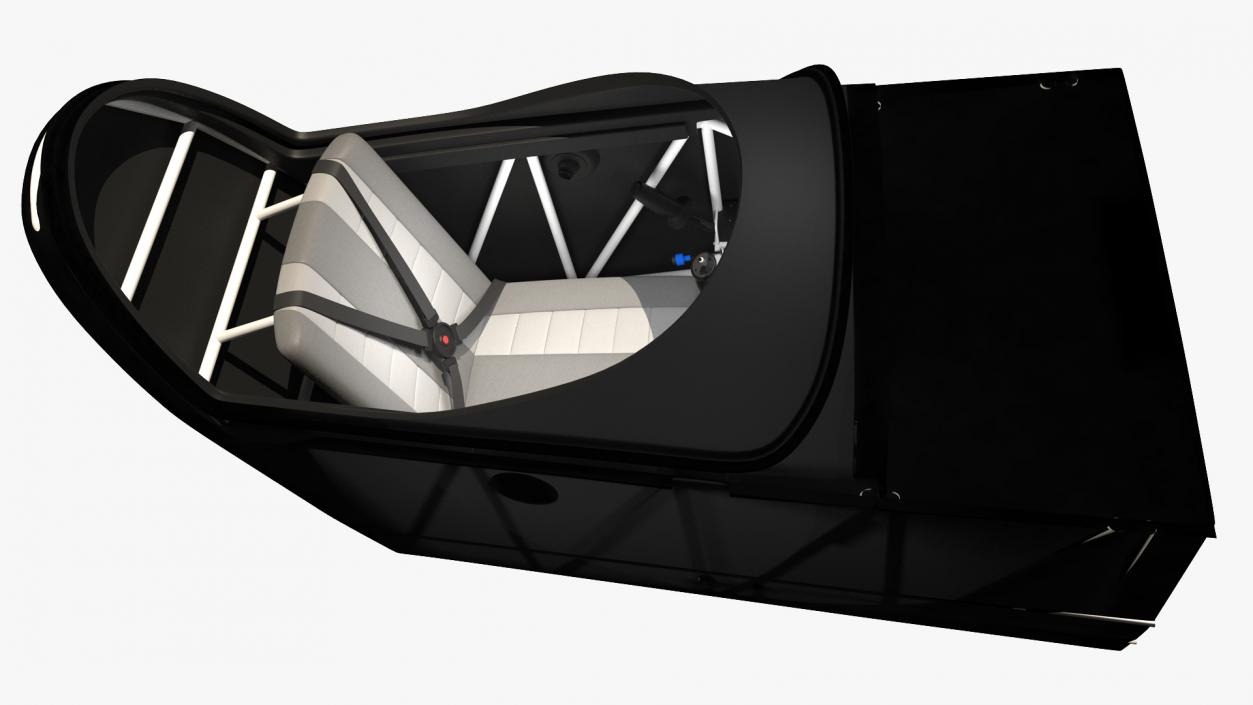 3D Aerobatic Aircraft Cockpit