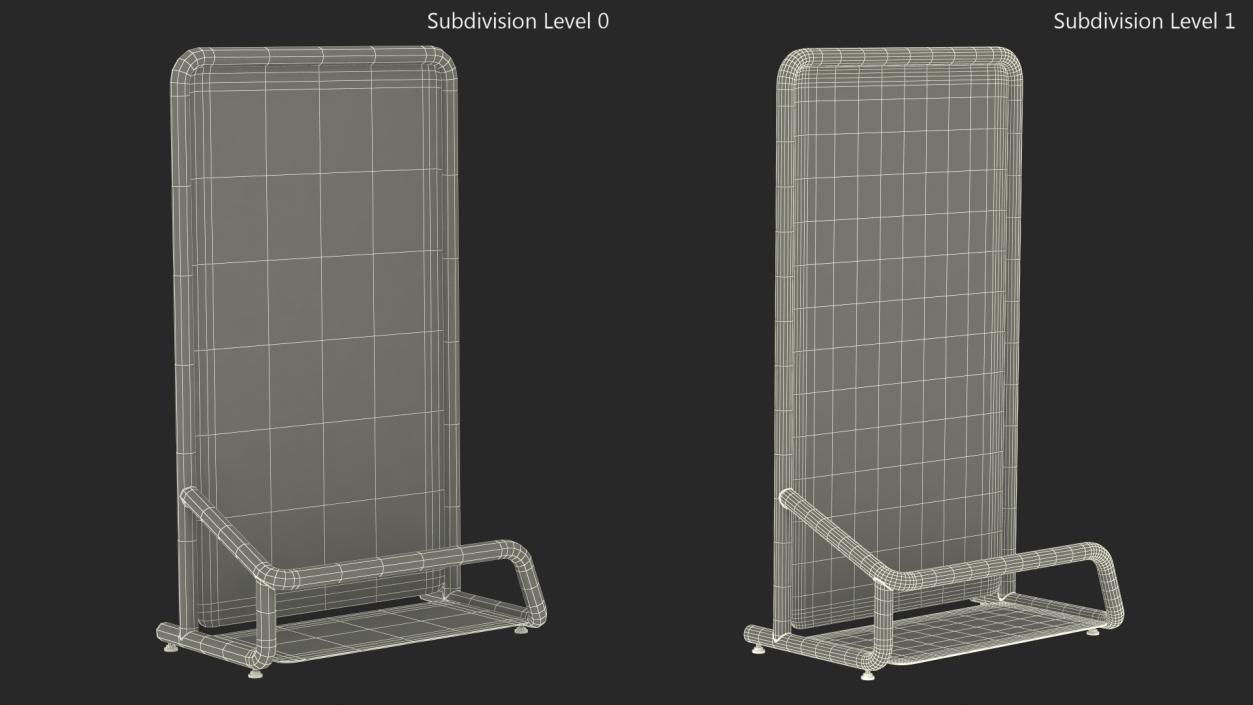 3D model Luggage Check Airport Unit Old