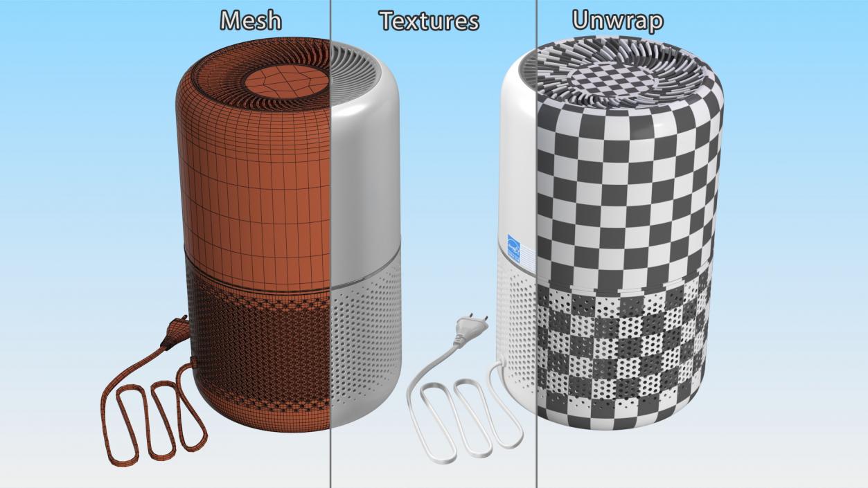 3D model Levoit White Air Purifier