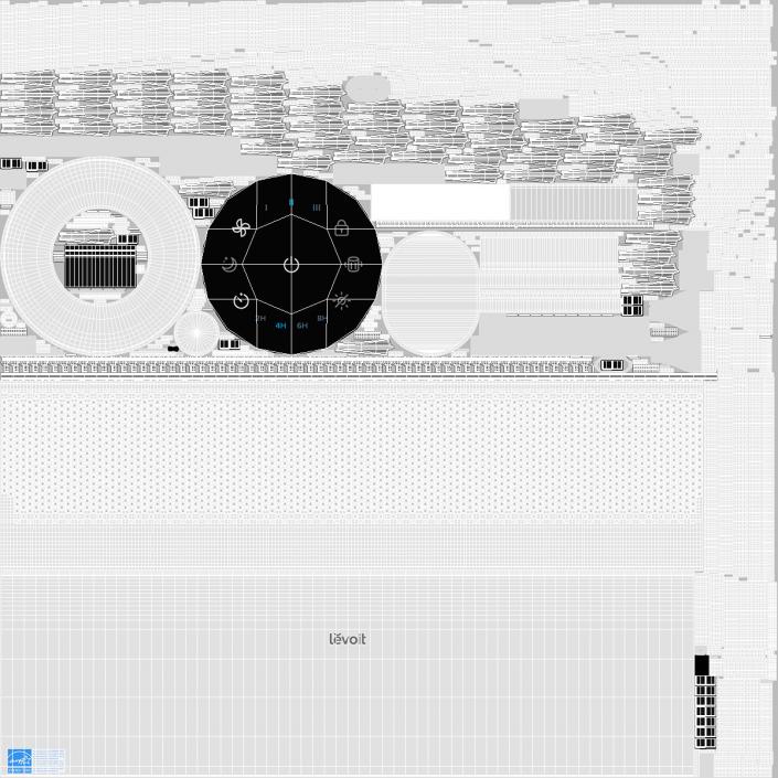 3D model Levoit White Air Purifier