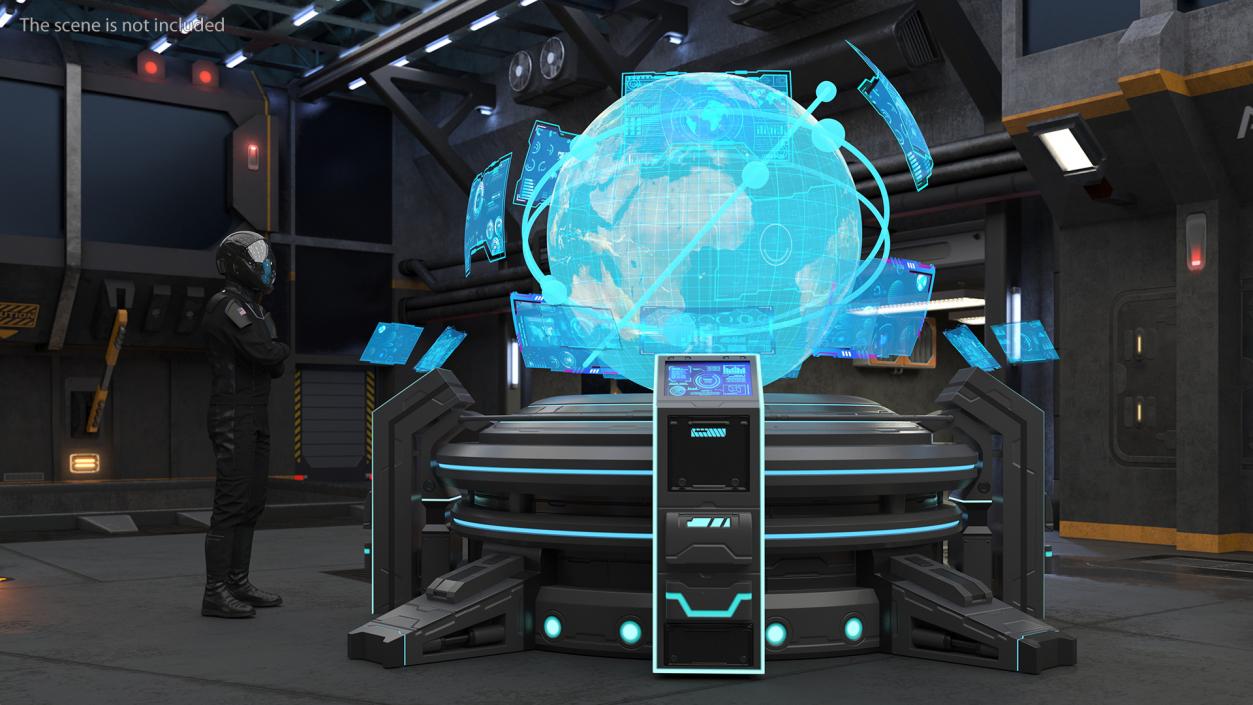 Cosmic Astronaut Control Desk 3D model