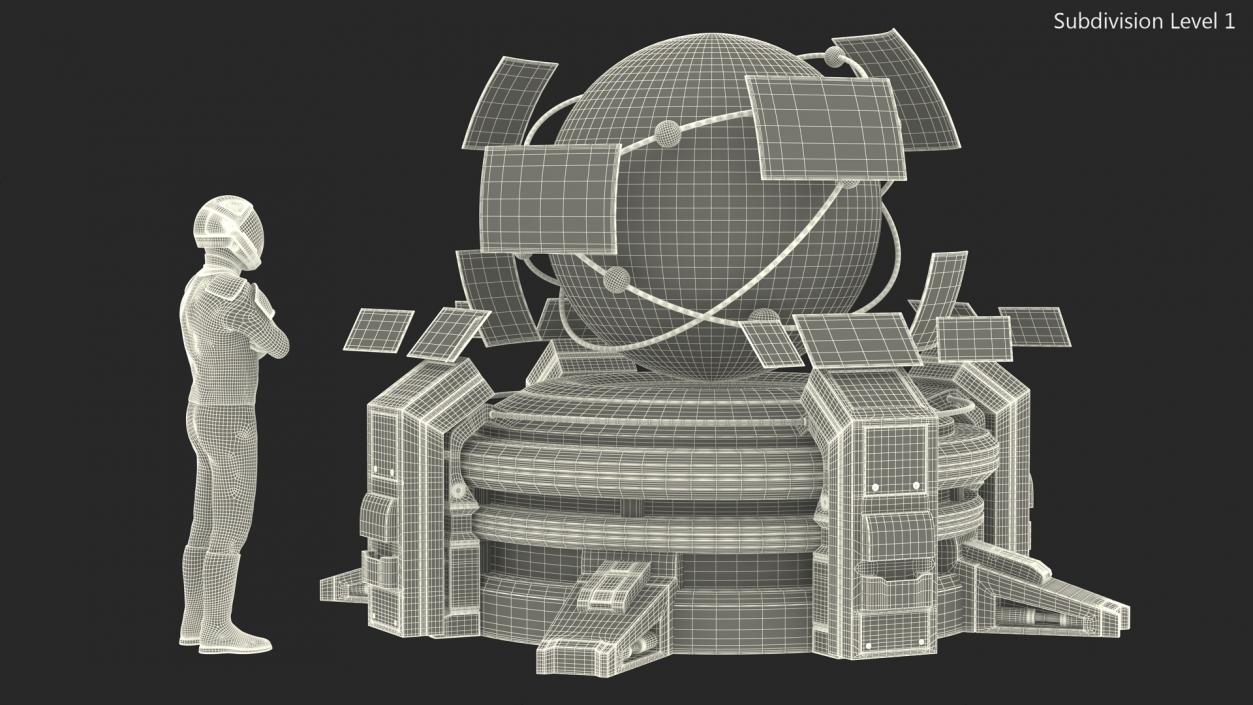 Cosmic Astronaut Control Desk 3D model