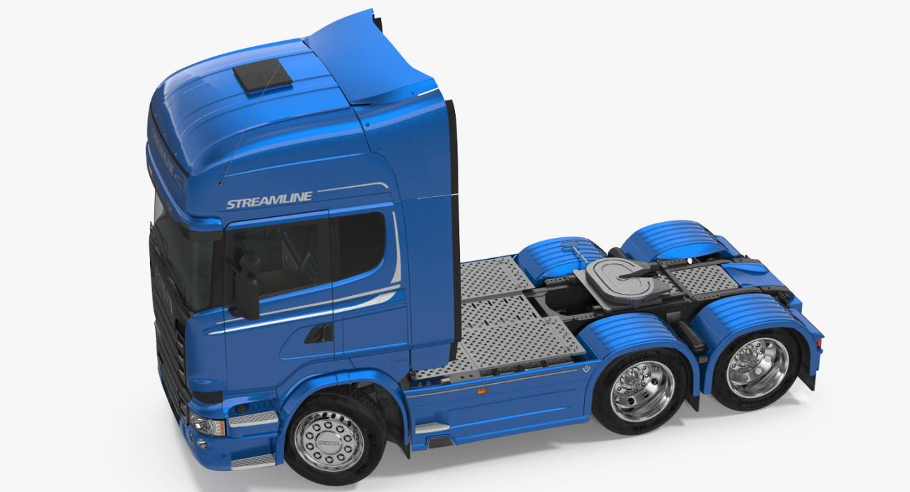 3D Scania Streamline Trailer Truck Rigged model