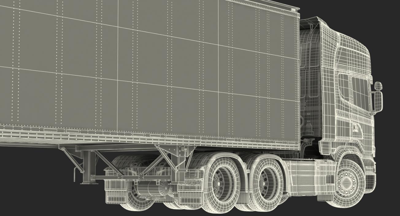 3D Scania Streamline Trailer Truck Rigged model