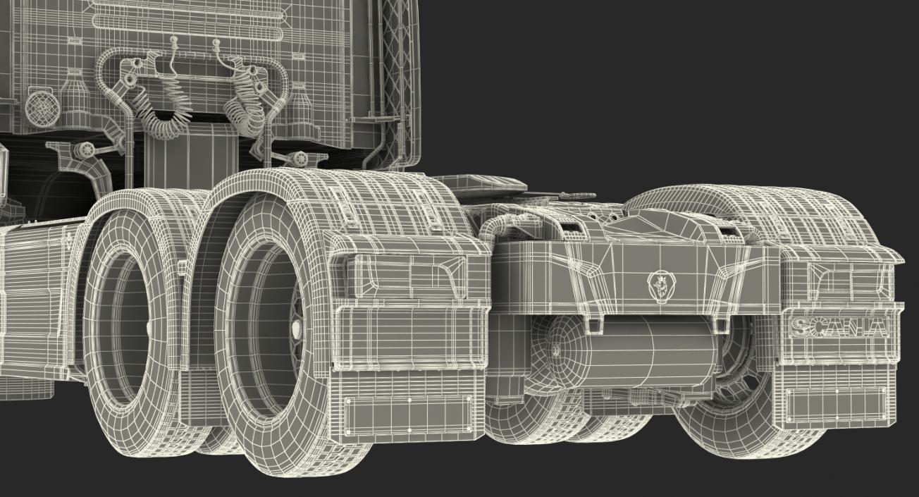 3D Scania Streamline Trailer Truck Rigged model