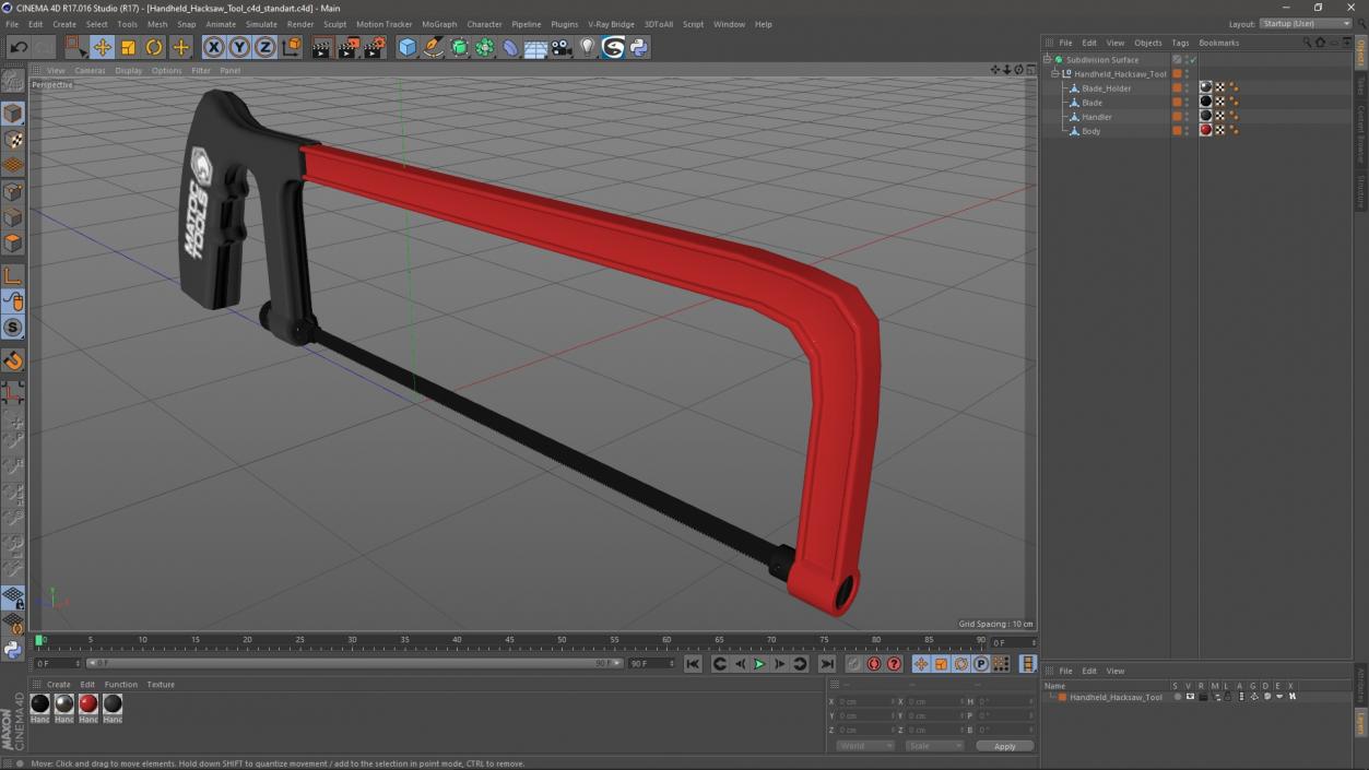 3D Handheld Hacksaw Tool