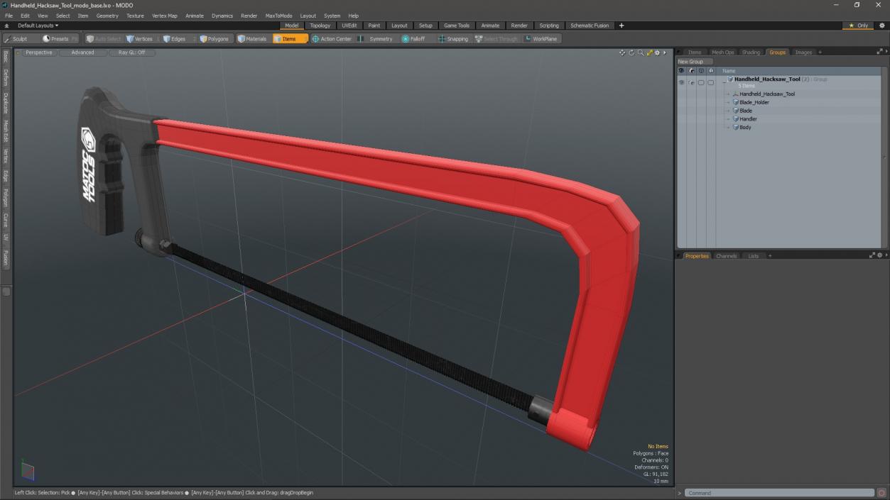 3D Handheld Hacksaw Tool