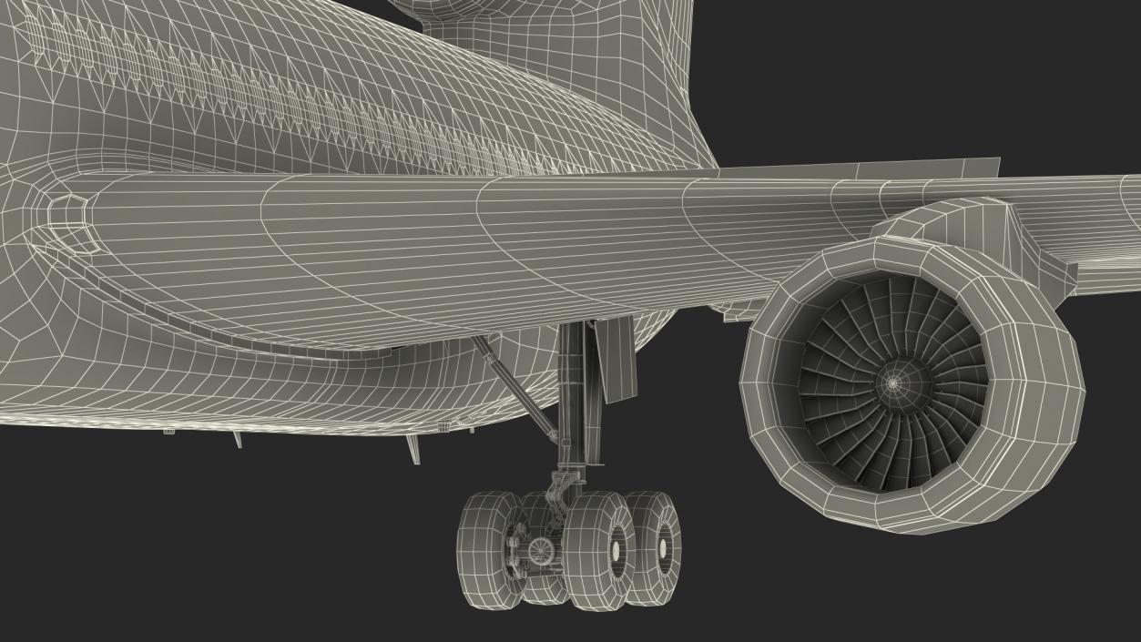 Lockheed L1011 TriStar Rigged 3D model