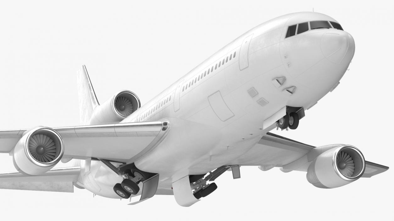 Lockheed L1011 TriStar Rigged 3D model