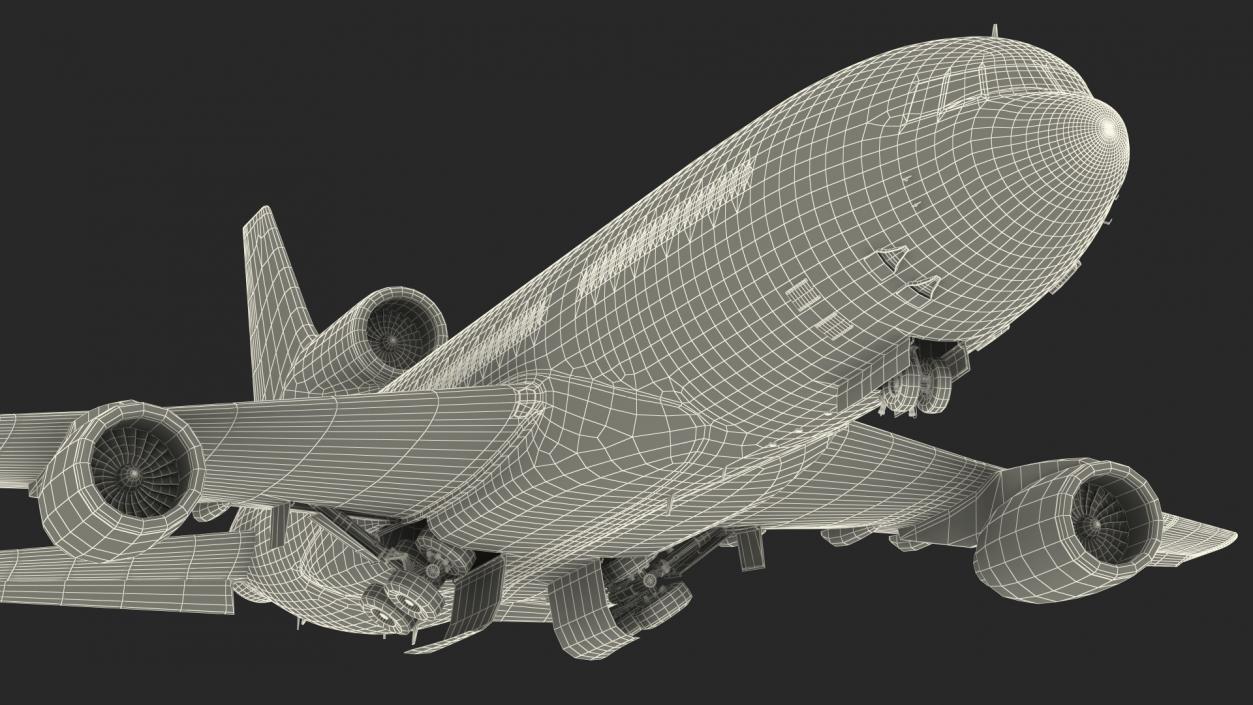 Lockheed L1011 TriStar Rigged 3D model