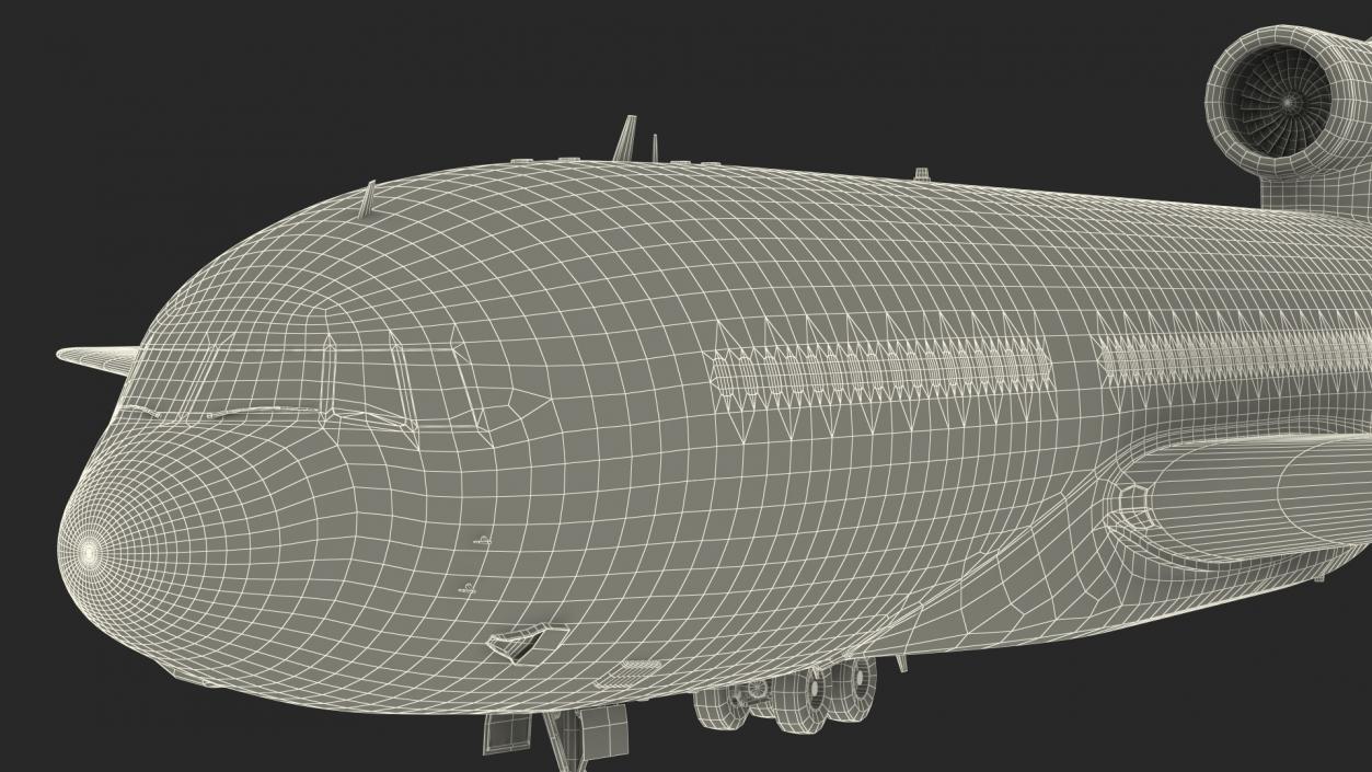 Lockheed L1011 TriStar Rigged 3D model