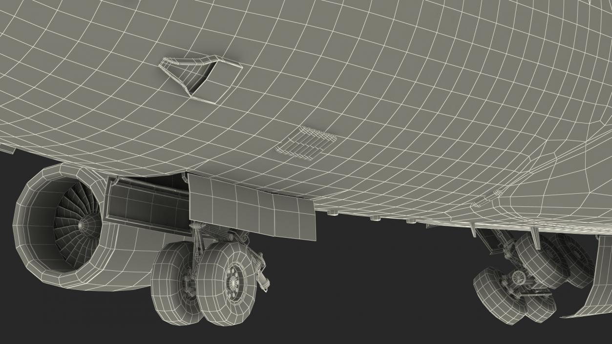 Lockheed L1011 TriStar Rigged 3D model