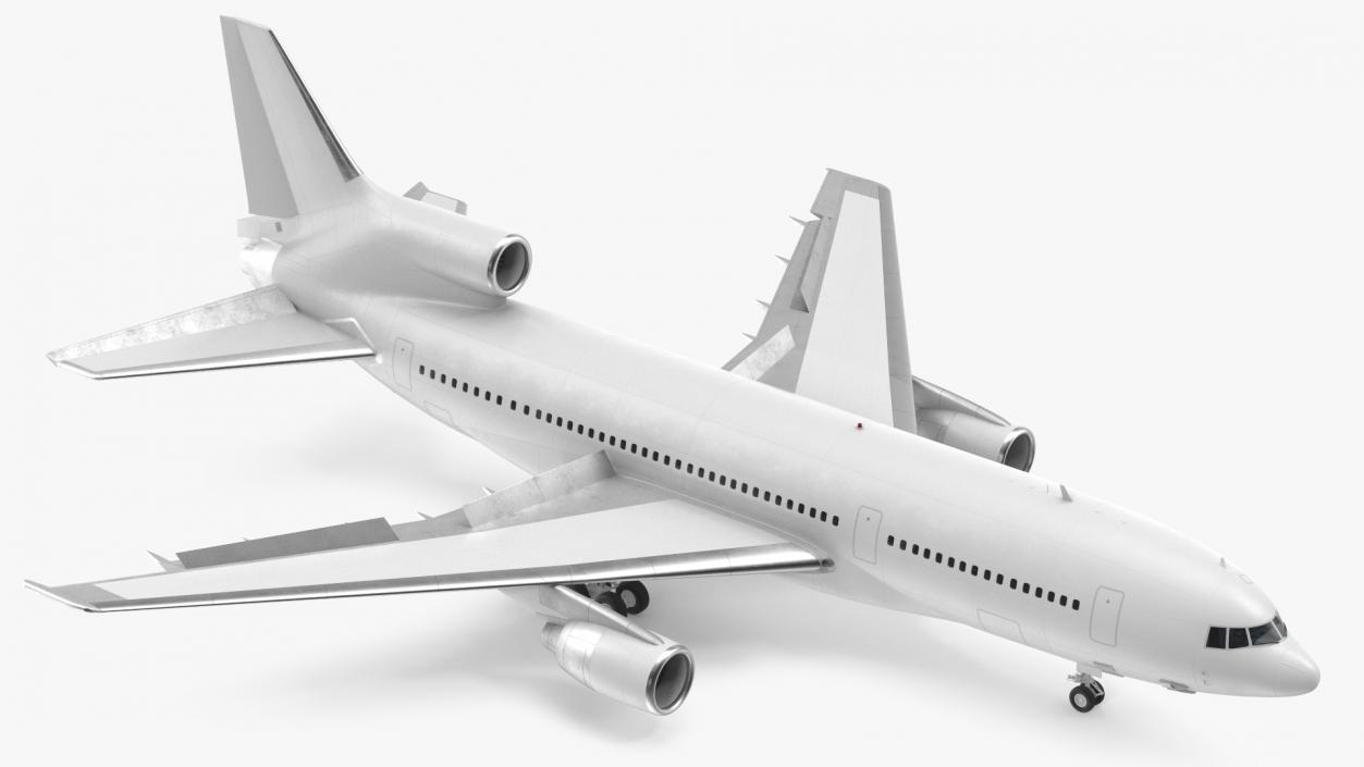 Lockheed L1011 TriStar Rigged 3D model