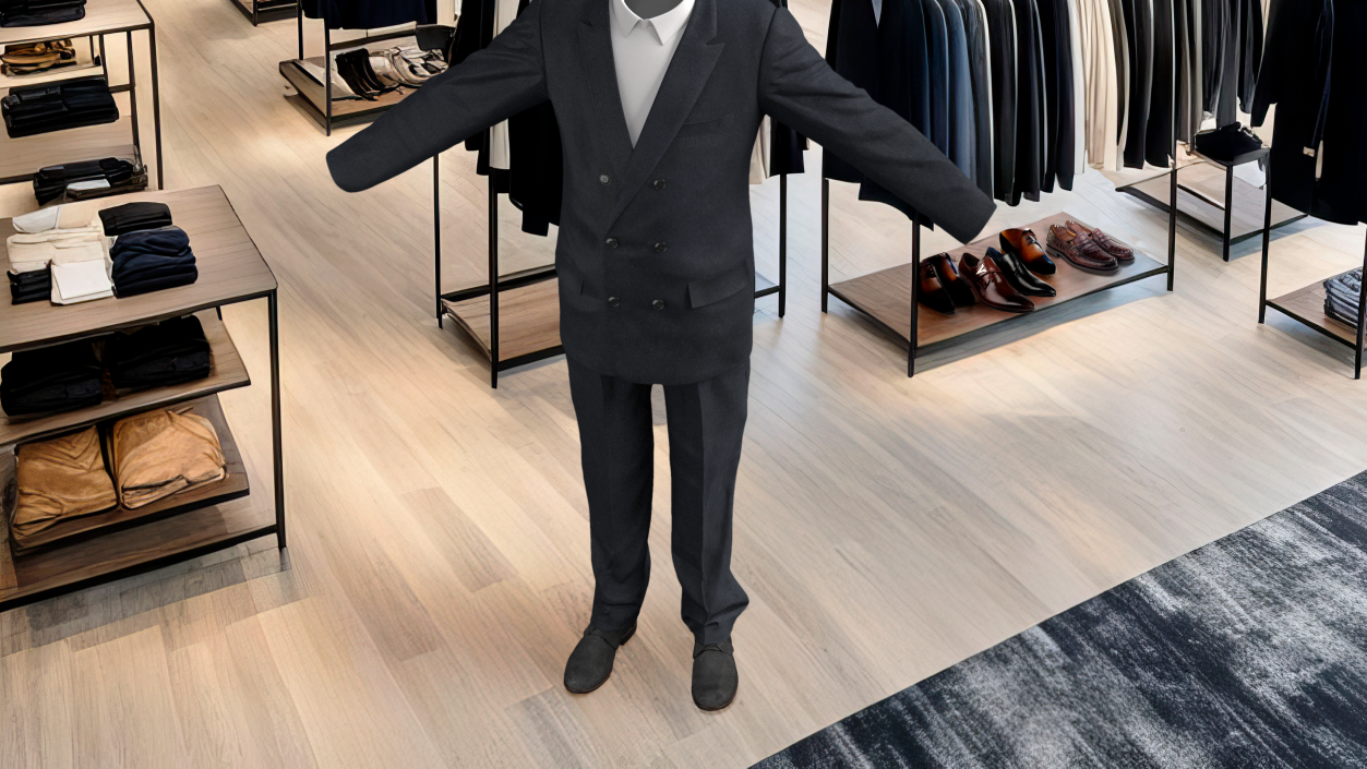 3D Men Business Tuxedo Suits Costume model