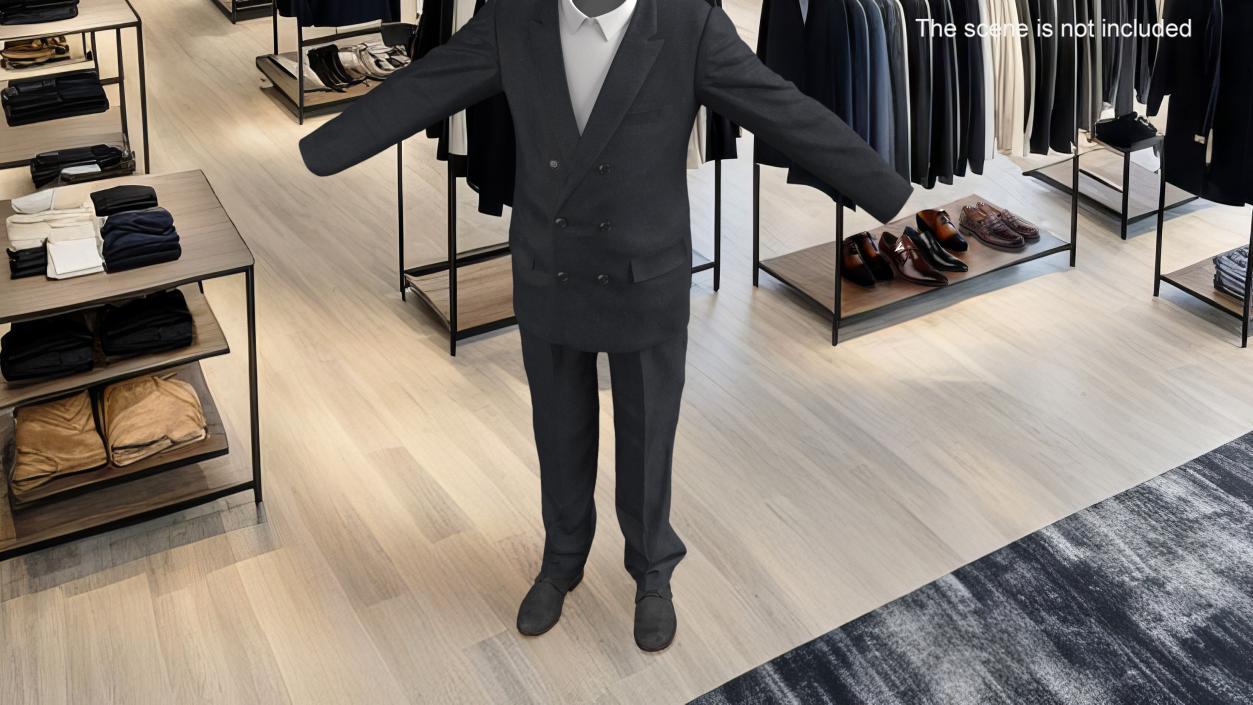 3D Men Business Tuxedo Suits Costume model