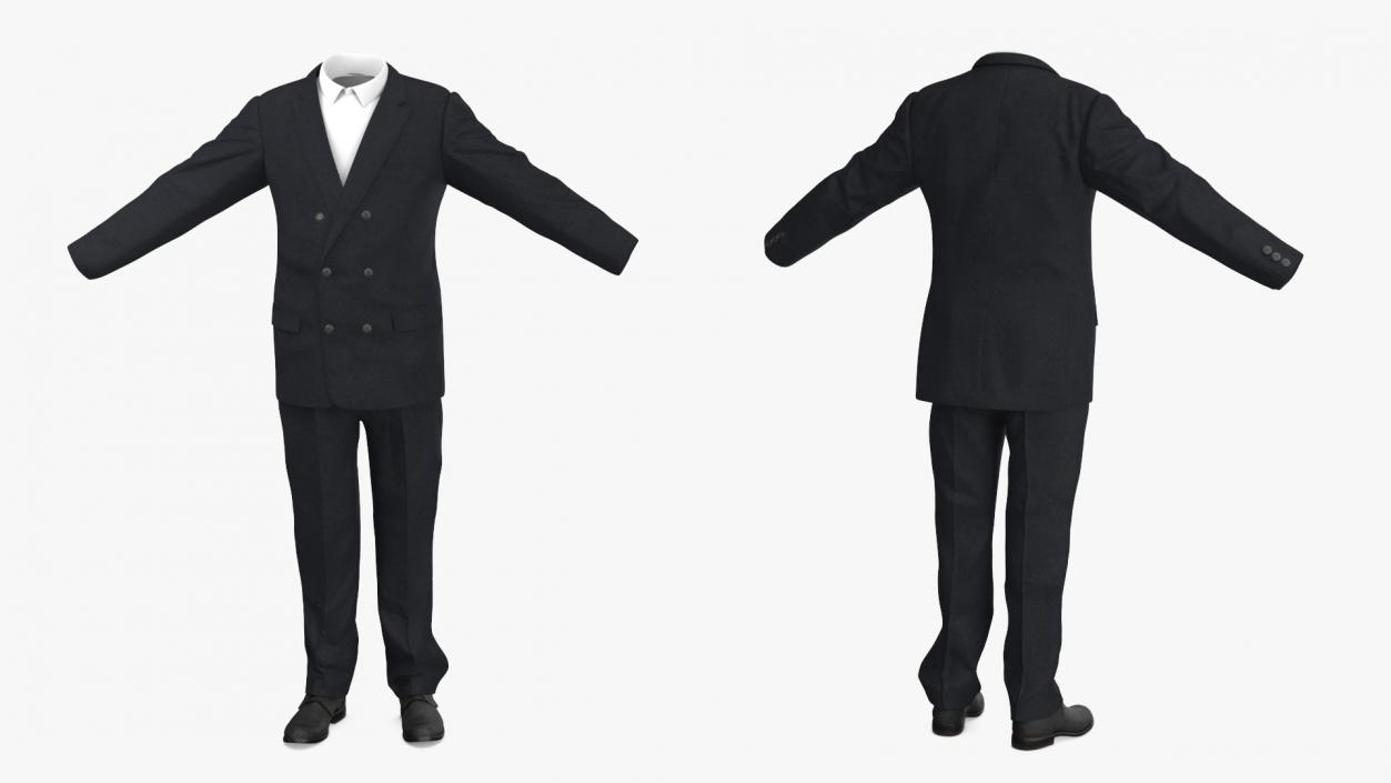 3D Men Business Tuxedo Suits Costume model