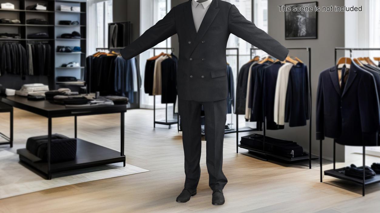 3D Men Business Tuxedo Suits Costume model