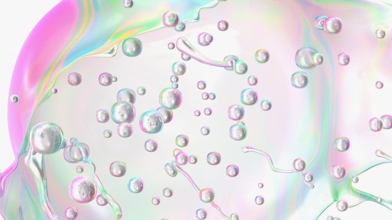 3D model Soap Bubble Burst Stage 5