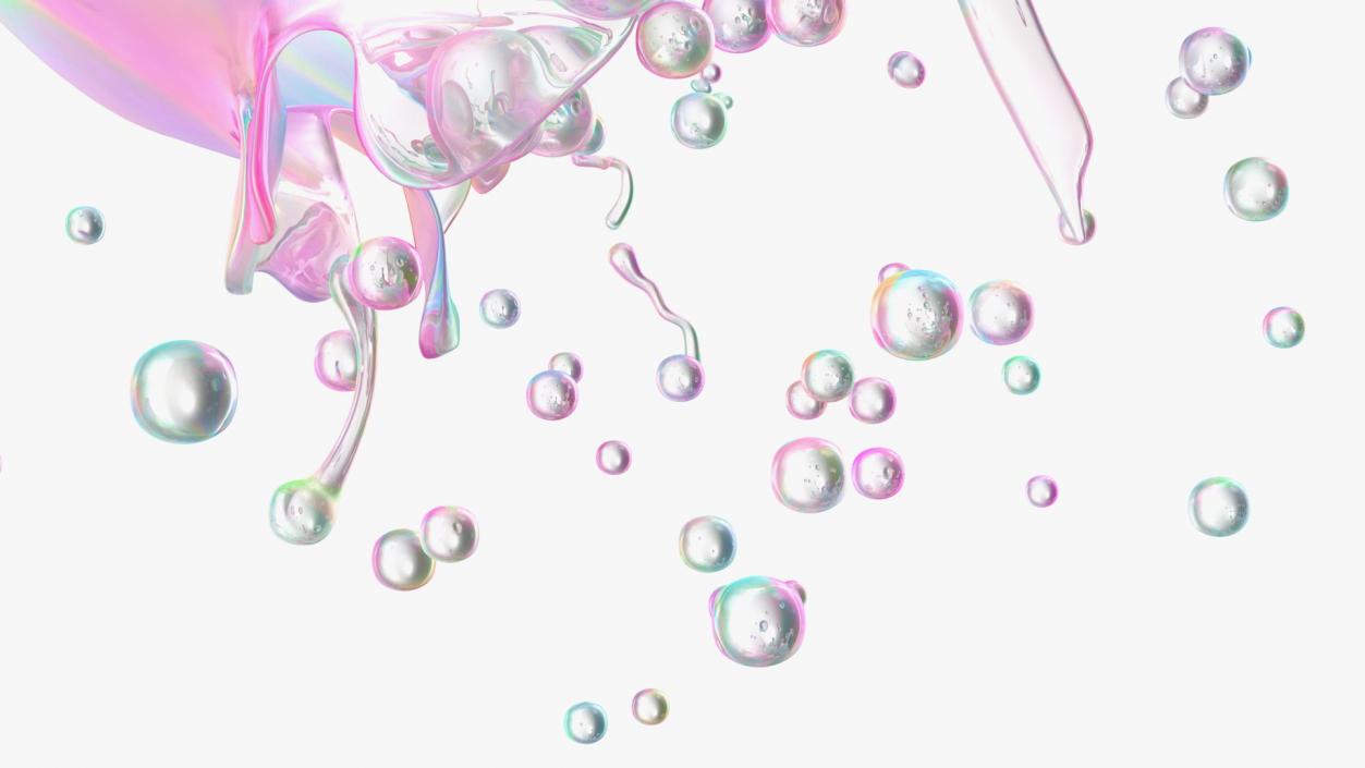 3D model Soap Bubble Burst Stage 5