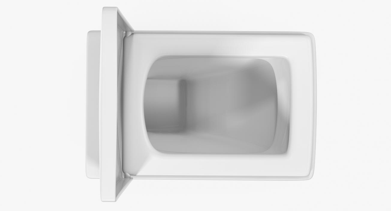 3D model Back To Wall Toilet White