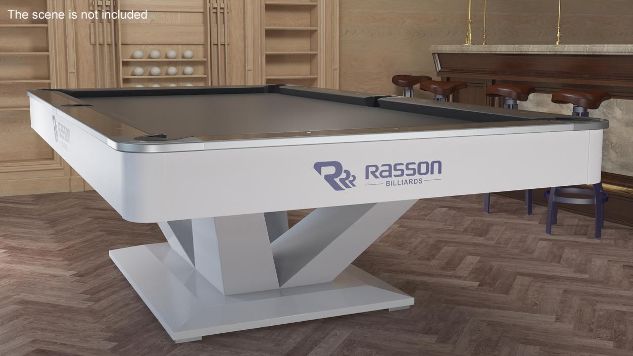 3D Professional Pool Table Rasson Black