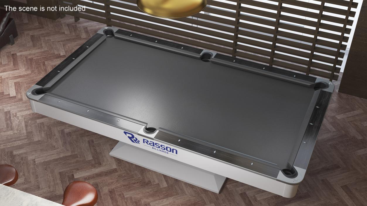 3D Professional Pool Table Rasson Black