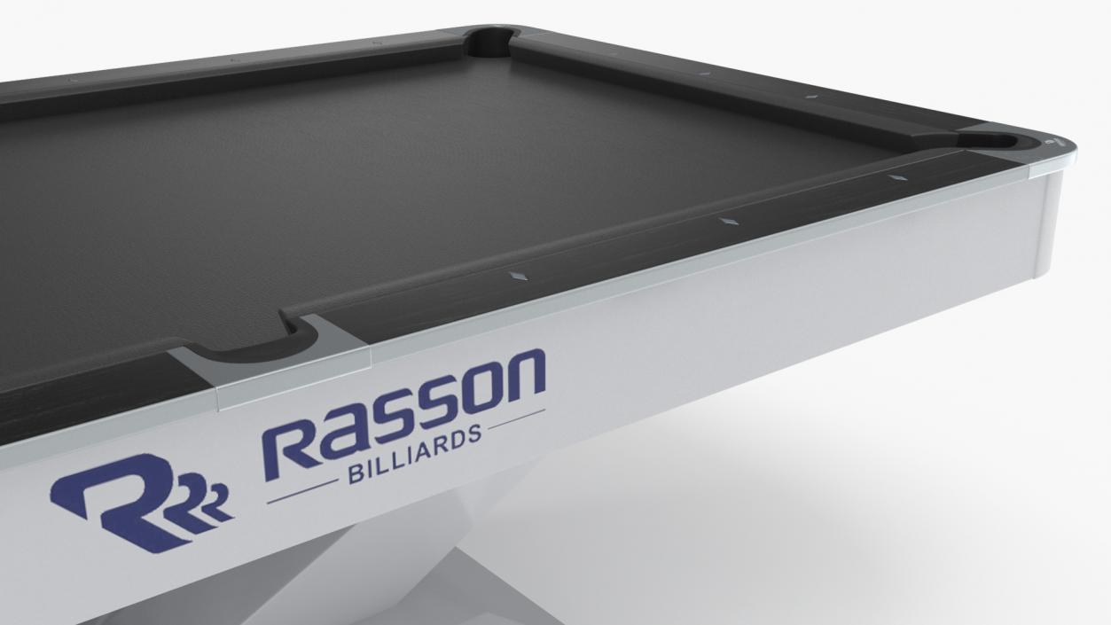 3D Professional Pool Table Rasson Black