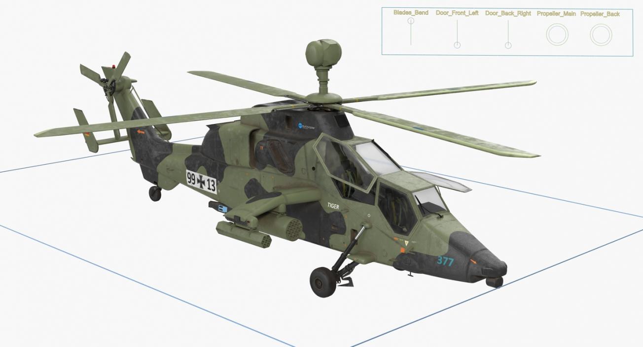 Eurocopter Tiger EC665 German 3D model