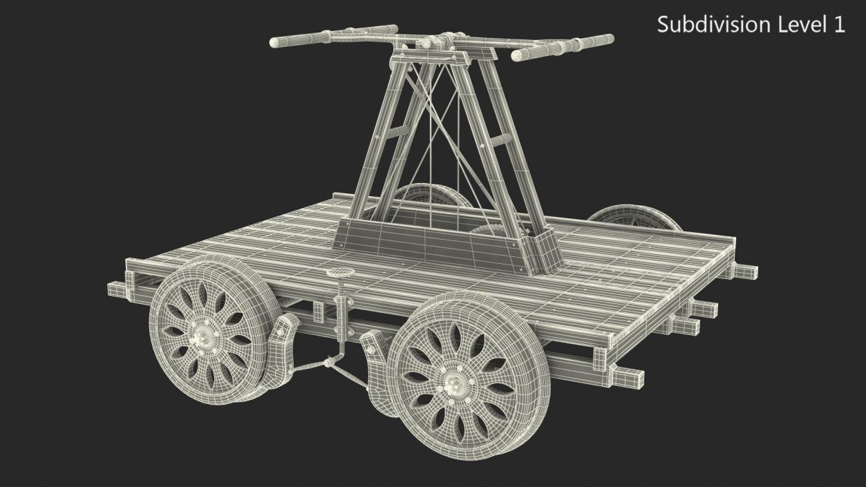 3D model Kalamazoo Railway Handcar