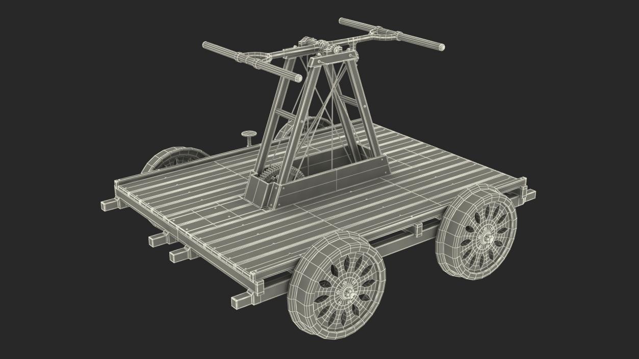 3D model Kalamazoo Railway Handcar