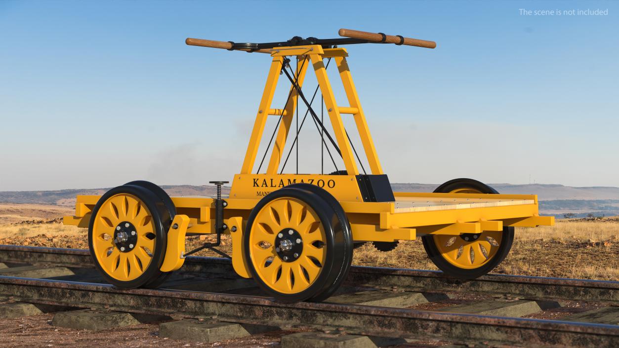 3D model Kalamazoo Railway Handcar