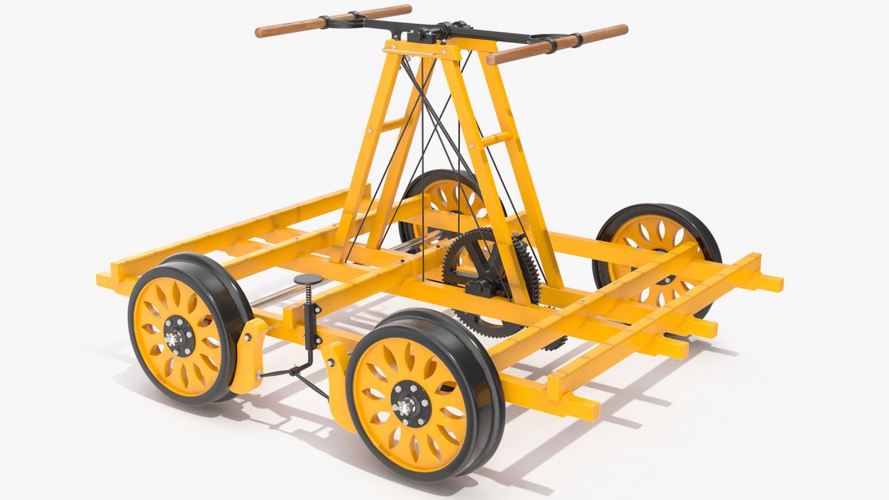 3D model Kalamazoo Railway Handcar