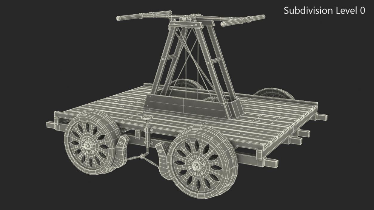 3D model Kalamazoo Railway Handcar