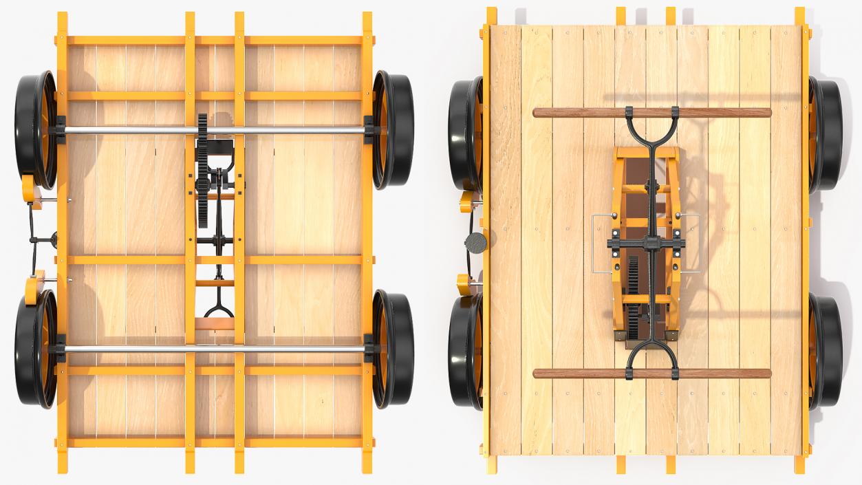 3D model Kalamazoo Railway Handcar